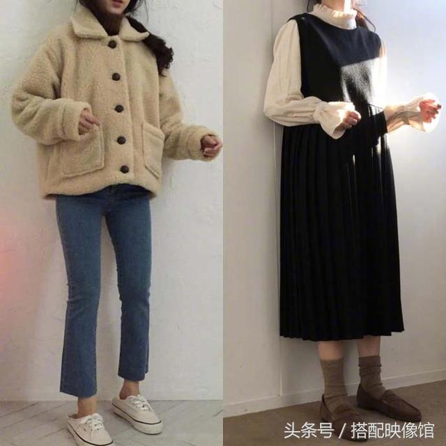 155身高70斤女生照片,一米五70斤的女孩图片 155左右的小个子女生冬季穿搭,必须get的18套复古可爱