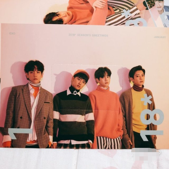 EXO2018官方台历预览照公开 还没入手的爱丽