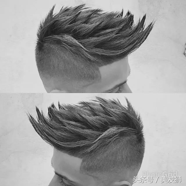 2018年元旦流行“飞机头”男发