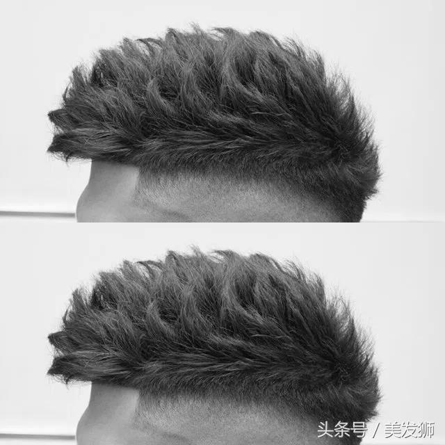 2018年元旦流行“飞机头”男发