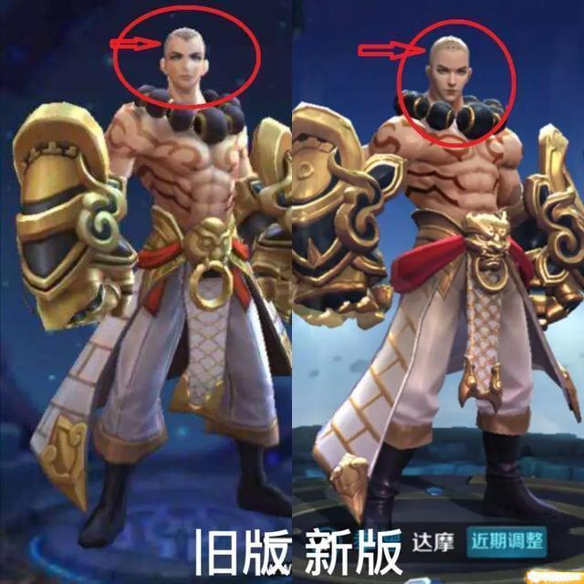 者荣耀新旧版本英雄对比! 鲁班有龅牙, 妲己既