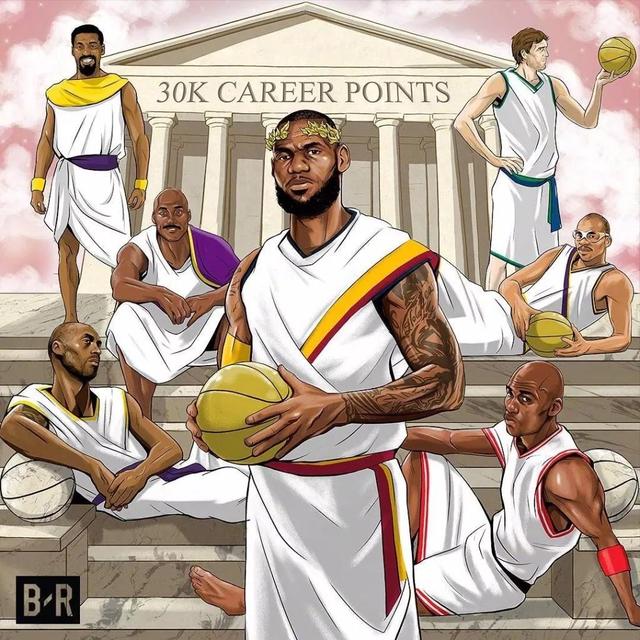 nba总裁亚当-萧华也发声明祝贺詹姆斯:"恭喜勒布朗拿到30,000分,不凡