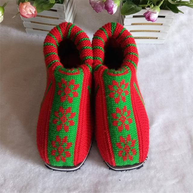 毛线棉鞋鞋面最简单的织法教程图解,喜欢的给