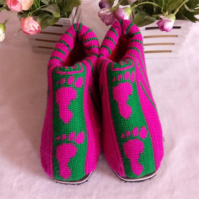 毛线棉鞋鞋面最简单的织法教程图解,喜欢的给