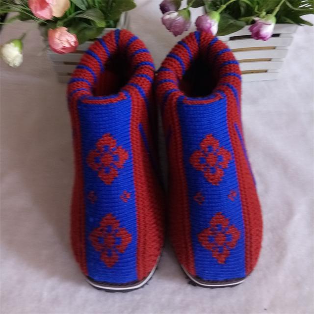 毛线棉鞋鞋面最简单的织法教程图解,喜欢的给