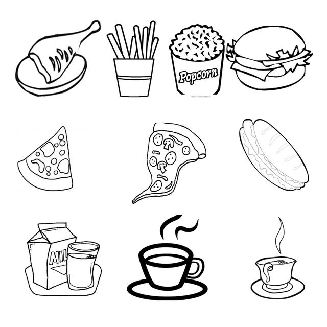 简笔画,食物,简笔画教程皮卡丘 超级可爱的食物简笔画,和小盆友一起画起来吧