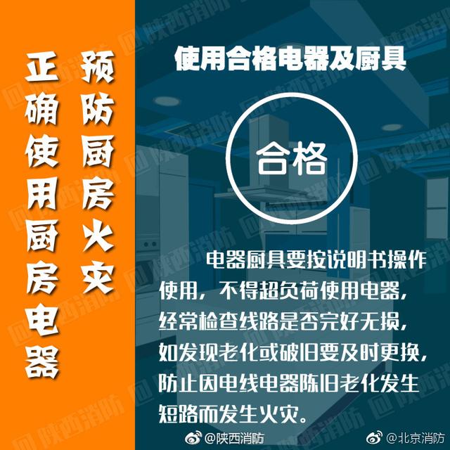 【正确使用厨房电器 预防厨房火灾】