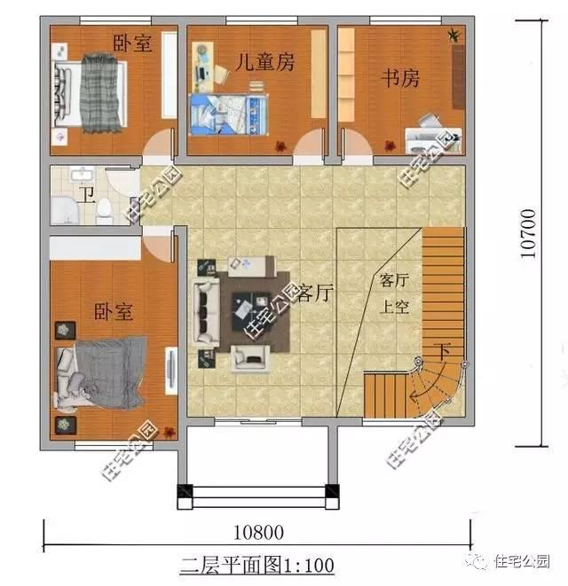 8套10x10米小别墅户型分享,咱们农村人就是要住的比城