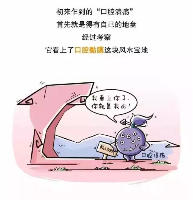 看知识学漫画,一张图带你全面了解口腔溃疡!之漫画千钧一发图片