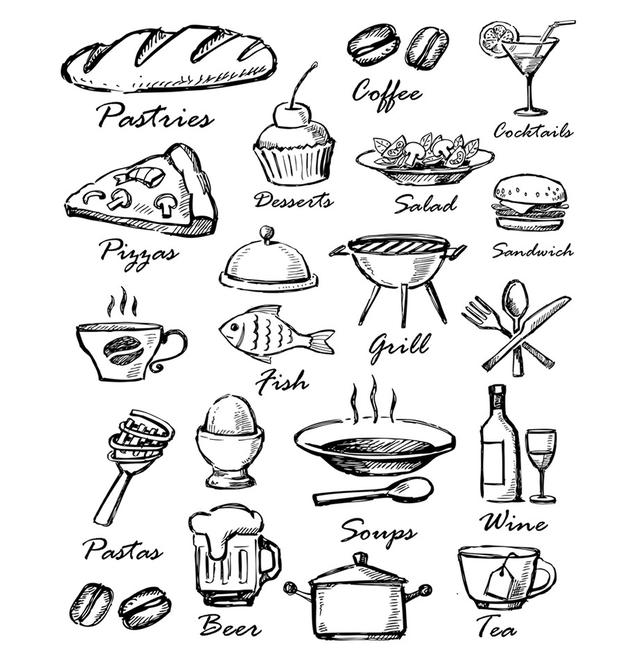 超级可爱的食物简笔画,和小盆友一起画