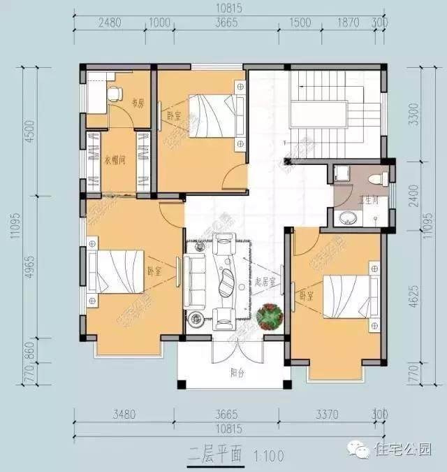 两套11x11米农村别墅户型,同样的宅地面积,你最喜欢哪