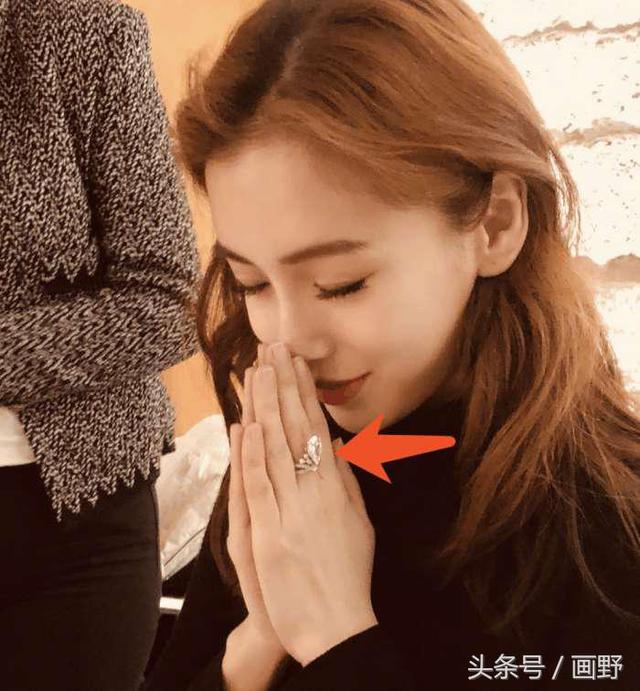 Baby庆生带了一枚5克拉的大钻戒,价值过千万