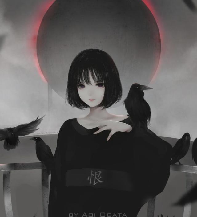 这些暗黑风格动漫原来都是他画的!男女生头像