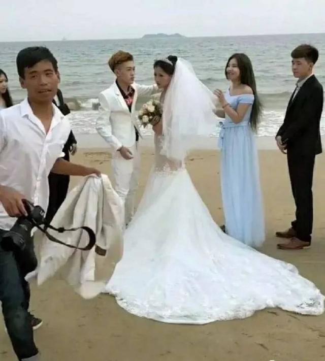 牌牌琦小伊伊婚纱照曝光,网友:牌牌琦发型亮了