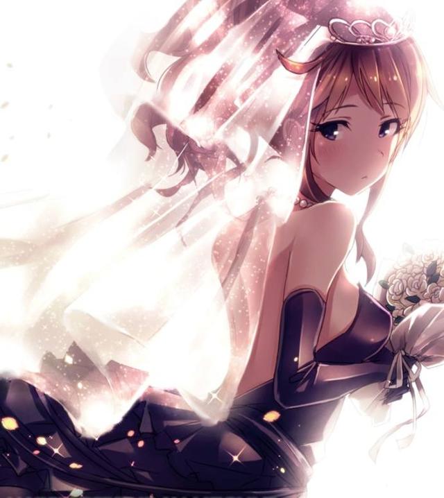 动漫女神穿上黑婚纱美到令人窒息,高贵冷艳宛如黑天鹅