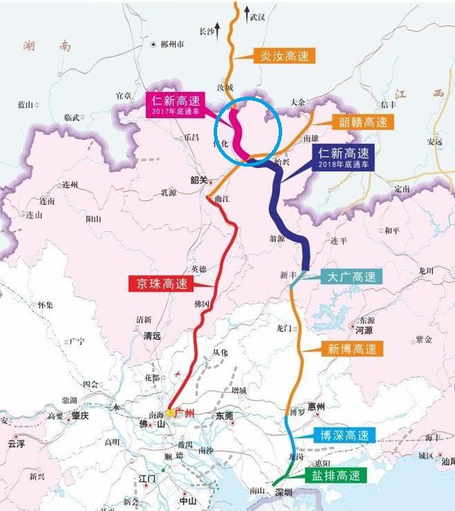 深圳,广州北上湖南又多了一条新高速公路,今年回年过年更方便了