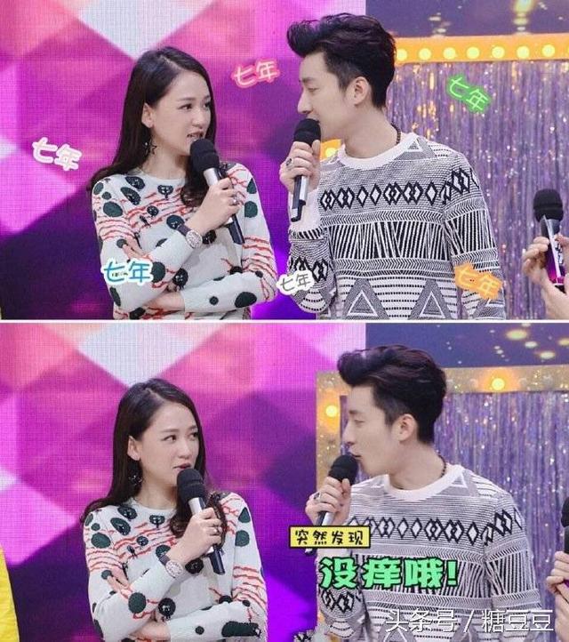一起参加快乐大本营的录制时,满满的笑意,看着真的很好!