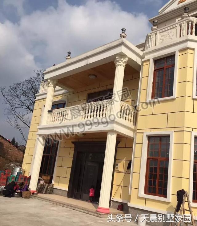 8x9.8米照片别墅,地下房子和v照片厨房,让你的农村与众不同层建别墅4车库半图片