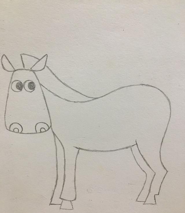 简笔画——斑马的画法