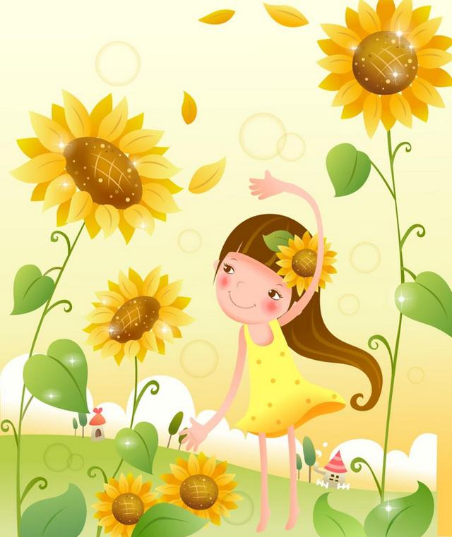 微笑拥抱每一天，做一个像向日葵般温暖的女子