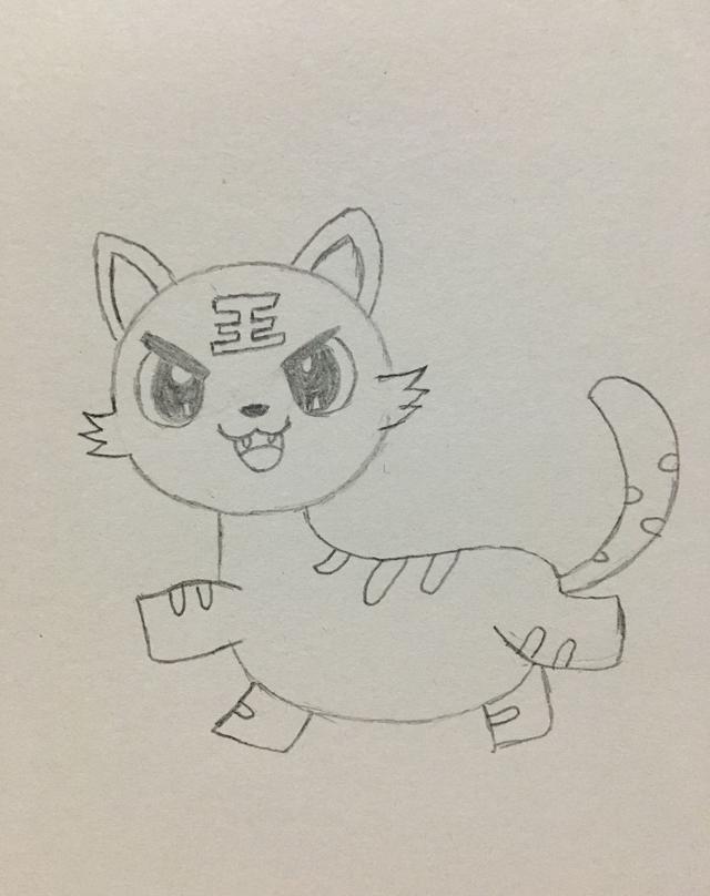 简笔画--小老虎的画法