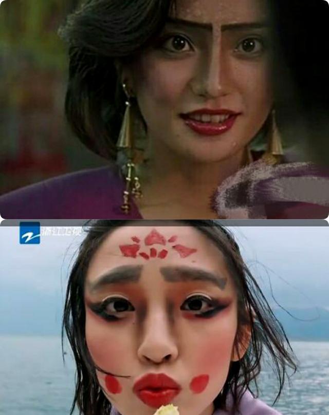 娱乐圈当红花旦扮丑招数,是龅牙,满脸痣,蒜头鼻,大胎记和它?