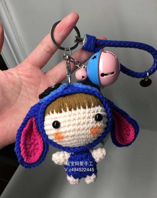 手工毛线钩织 钥匙挂件 汽车挂件