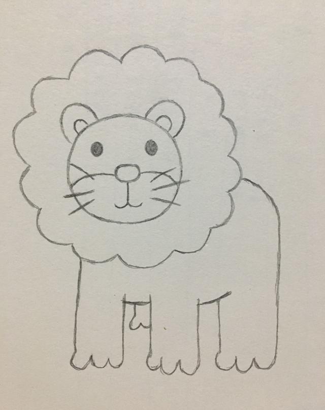今天夏天妈妈要给大家分享的是狮子的画法,咱们一步一步来画吧!