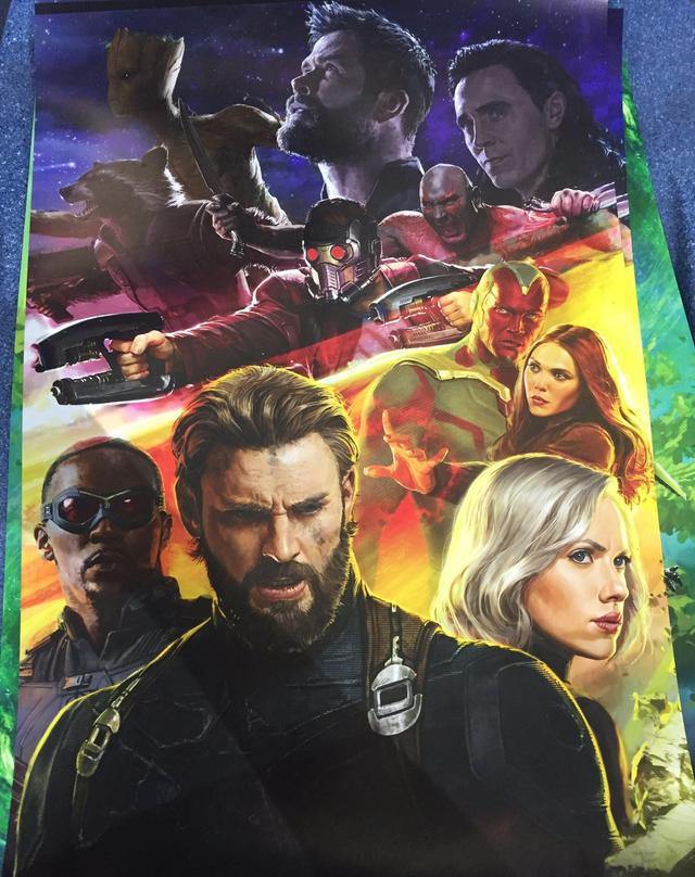 《复仇者联盟3》完整海报 大胡子美国队长、银