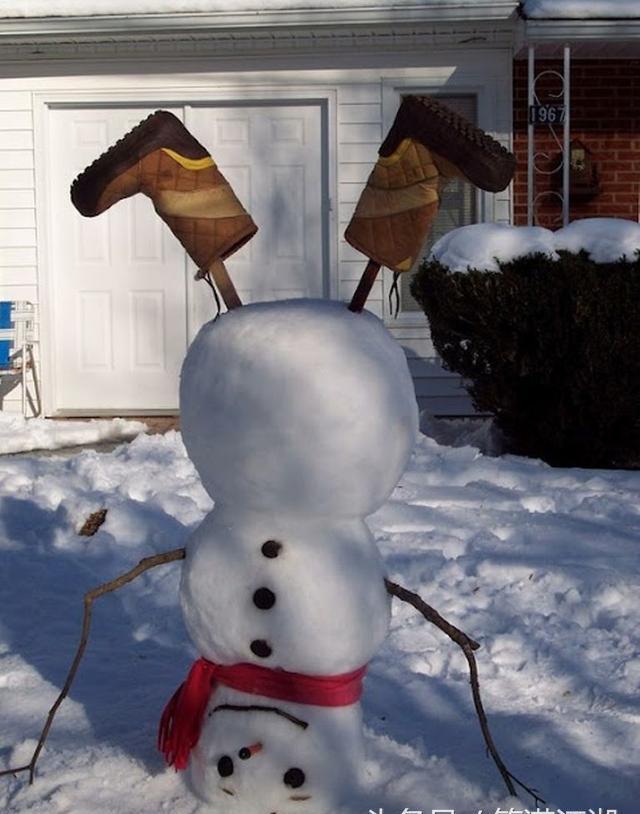 14个让人捧腹的搞笑雪人,雪人已经融入人类的生活了