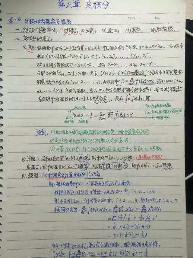 清华学霸数学满分笔记, 精美程度堪比教科书