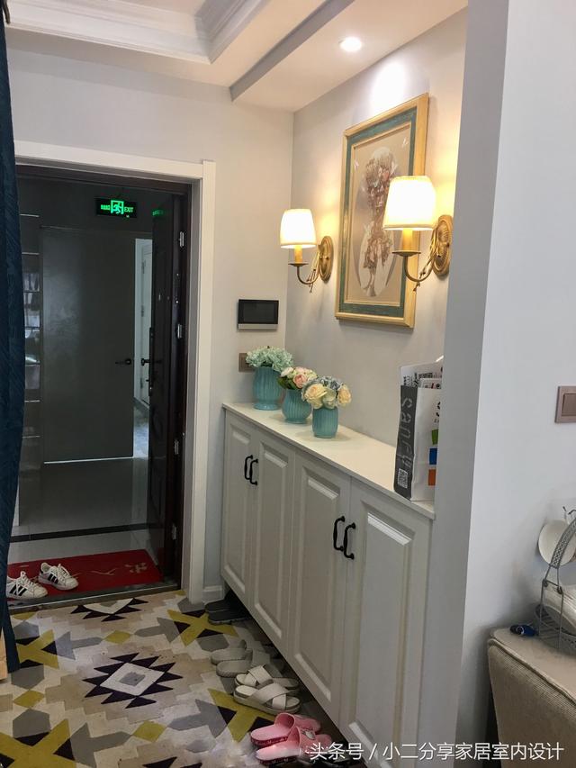 参观亲戚新房，第一次见入户过道挂窗帘，忍不住给大家晒晒！