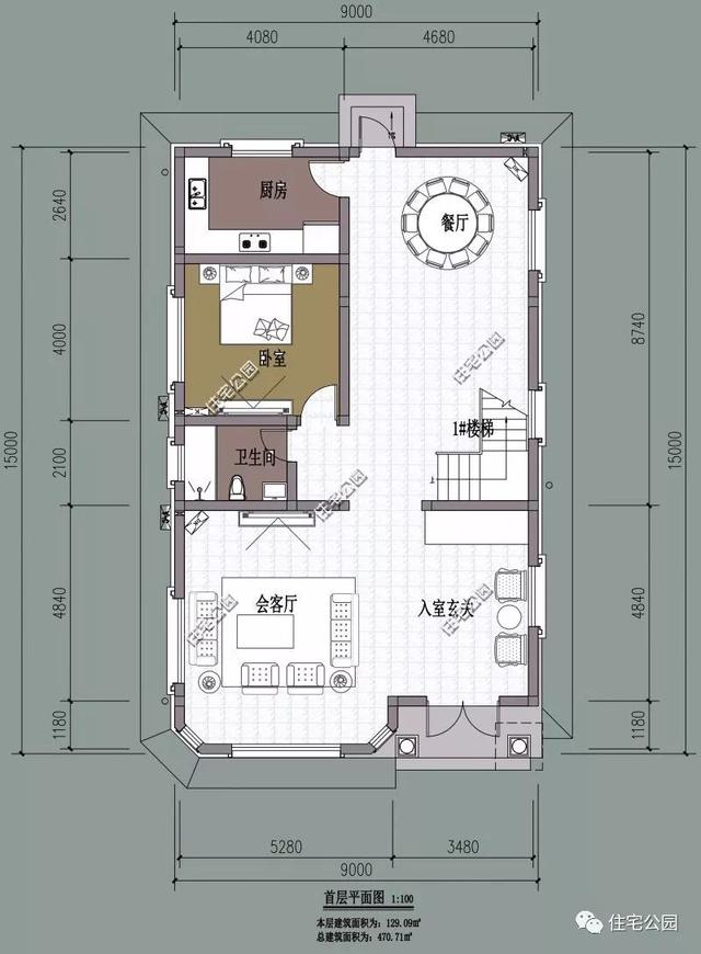 3套小户型农村别墅7米面宽也能建豪宅3层25万就能建好