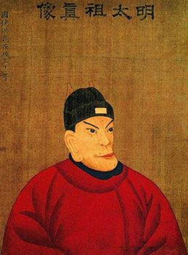 而这张画像实际是后人根据民间传说的朱元璋相貌所绘,明代武英殿所藏