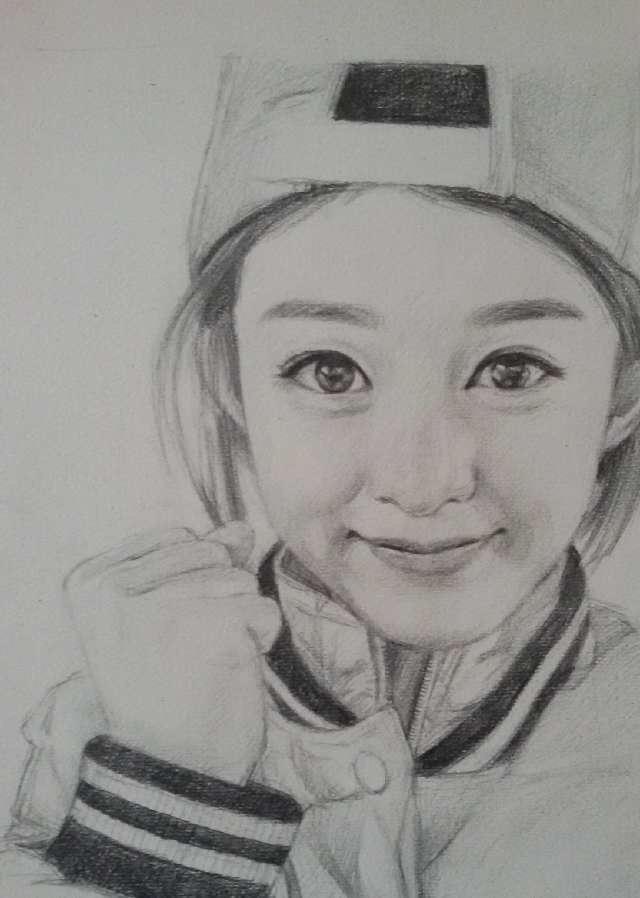 女明星素描画,胖迪最真实,颖宝最可爱,但是这次我站