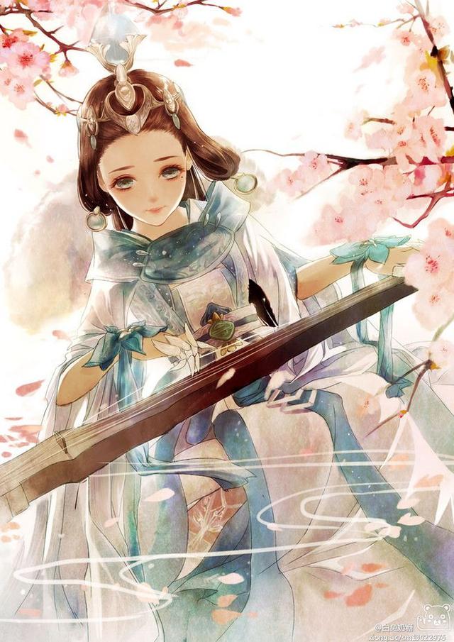 二次元古风泪痣美人清丽动人,或俏皮,或妩媚,让人过目难忘