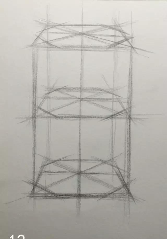 蔡海晨素描步骤稿03-圆柱体结构