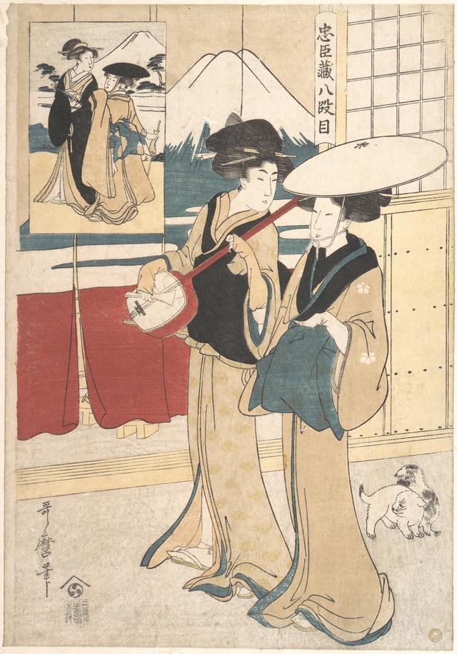 日本浮世绘著名大师喜多川歌麿80幅高清作品欣赏