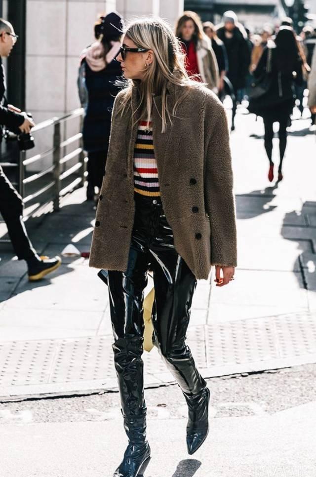 漆皮靴可怕又老气?你活在10年前吧,漆皮靴这样搭配时尚度无限up