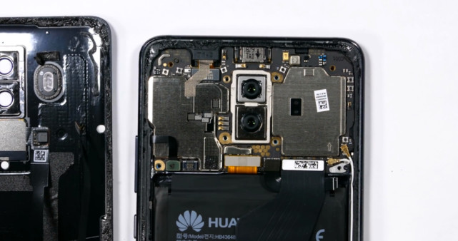 mate10主板图解,mate30主板图解 去掉主板上方的主盖板就可以看到mate10 pro主板的真容了,设计还是