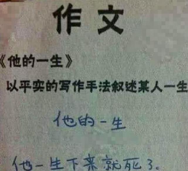 小学生的一道作文题 难倒了无数理科老师 大学生 其实我也不