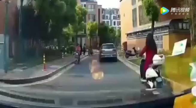 女司机无论是开车还是骑电动车，都是那么的霸气！  新年新套路  ​