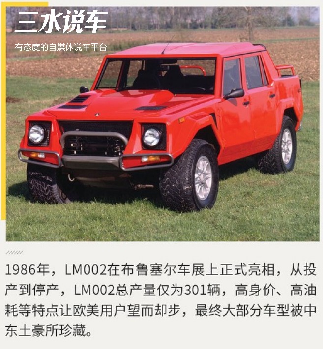 那时传奇今亦狂，全尺寸硬越野鼻祖兰博基尼Lamborghini）LM002