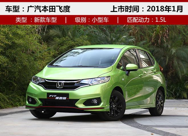 广汽本田将推5款新车 新款飞度1月上市