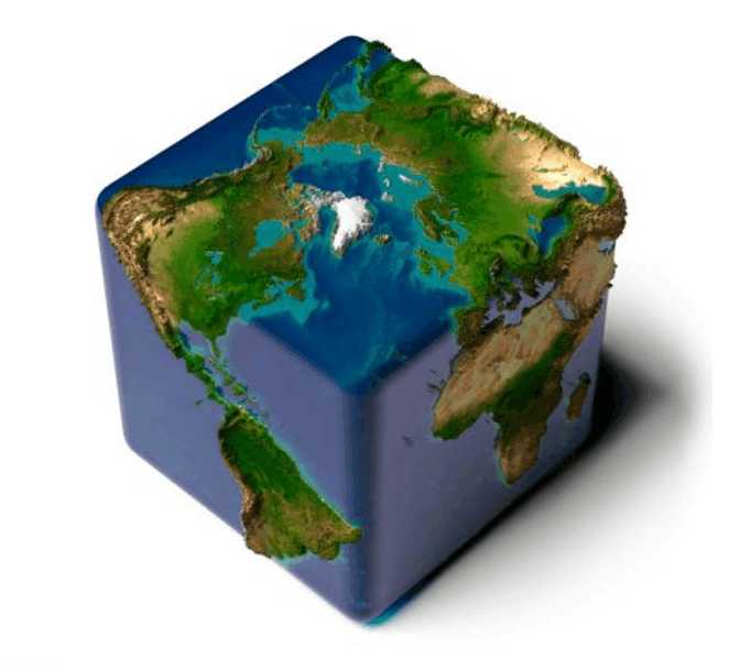 如果地球是方的 生存在地球上的生物会有什么样的体验?