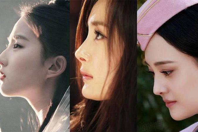 盘点女明星的侧颜杀!杨幂鼻孔太出戏,郑爽侧脸意外
