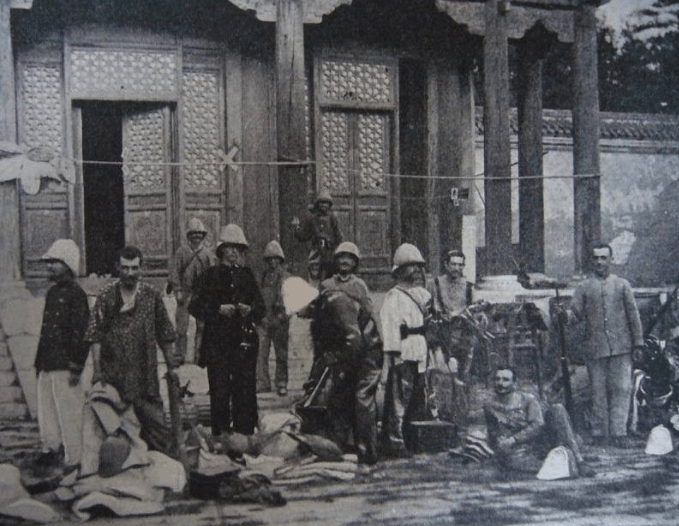 火烧圆明园图片