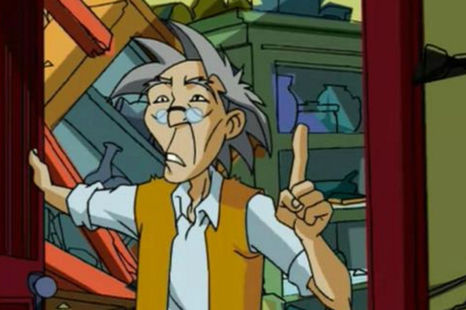 《成龙历险记》四个强大的魔法师,老爹只能排