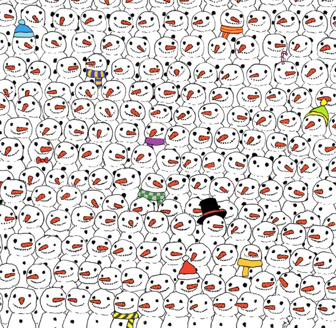 你能在鹿中发现熊吗?这幅画被称为最困难的