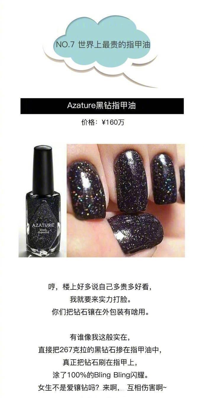 世界最贵的8种化妆品：贫穷限制了我的想象